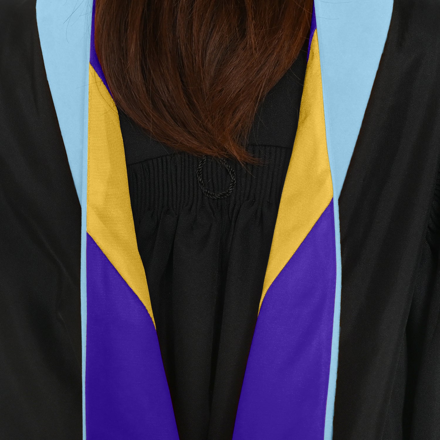 Masters Hood For Education, Counseling & Guidance, Arts in Education - Light Blue/Purple/Gold by Wholesale Grad Supply