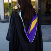 Masters Hood For Education, Counseling & Guidance, Arts in Education - Light Blue/Purple/Gold by Wholesale Grad Supply