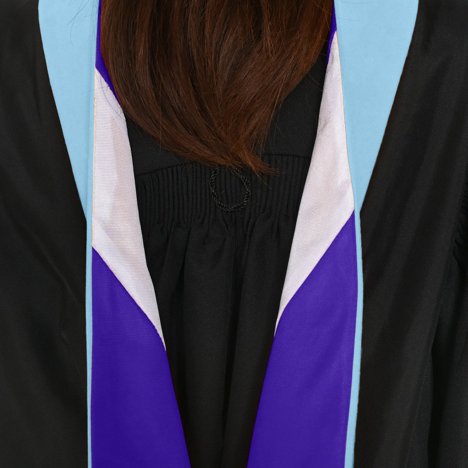 Masters Hood For Education, Counseling & Guidance, Arts in Education - Light Blue/Purple/White by Wholesale Grad Supply