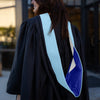 Masters Hood For Education, Counseling & Guidance, Arts in Education - Light Blue/Royal Blue/White by Wholesale Grad Supply