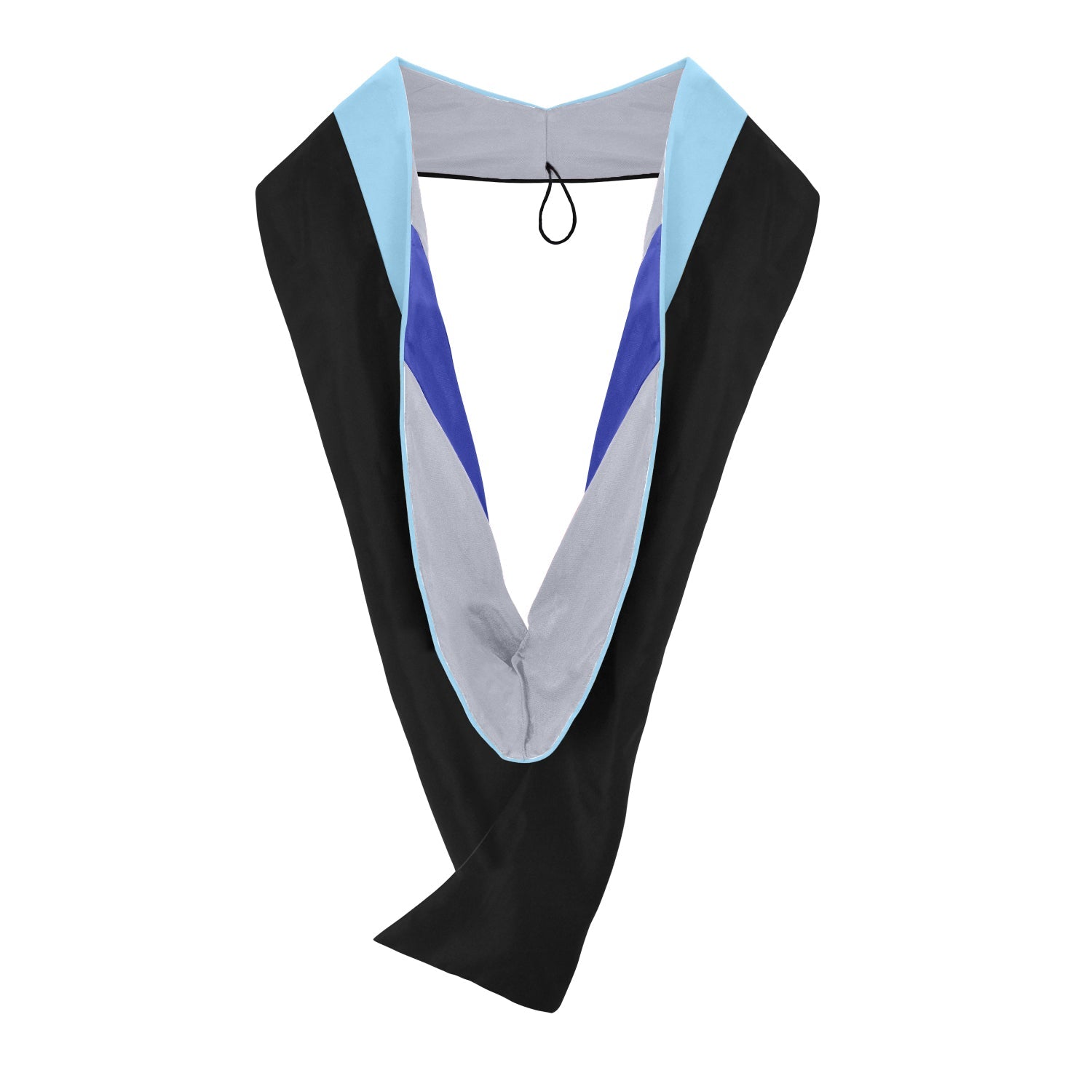 Masters Hood For Education, Counseling & Guidance, Arts in Education - Light Blue/Silver/Royal Blue by Wholesale Grad Supply