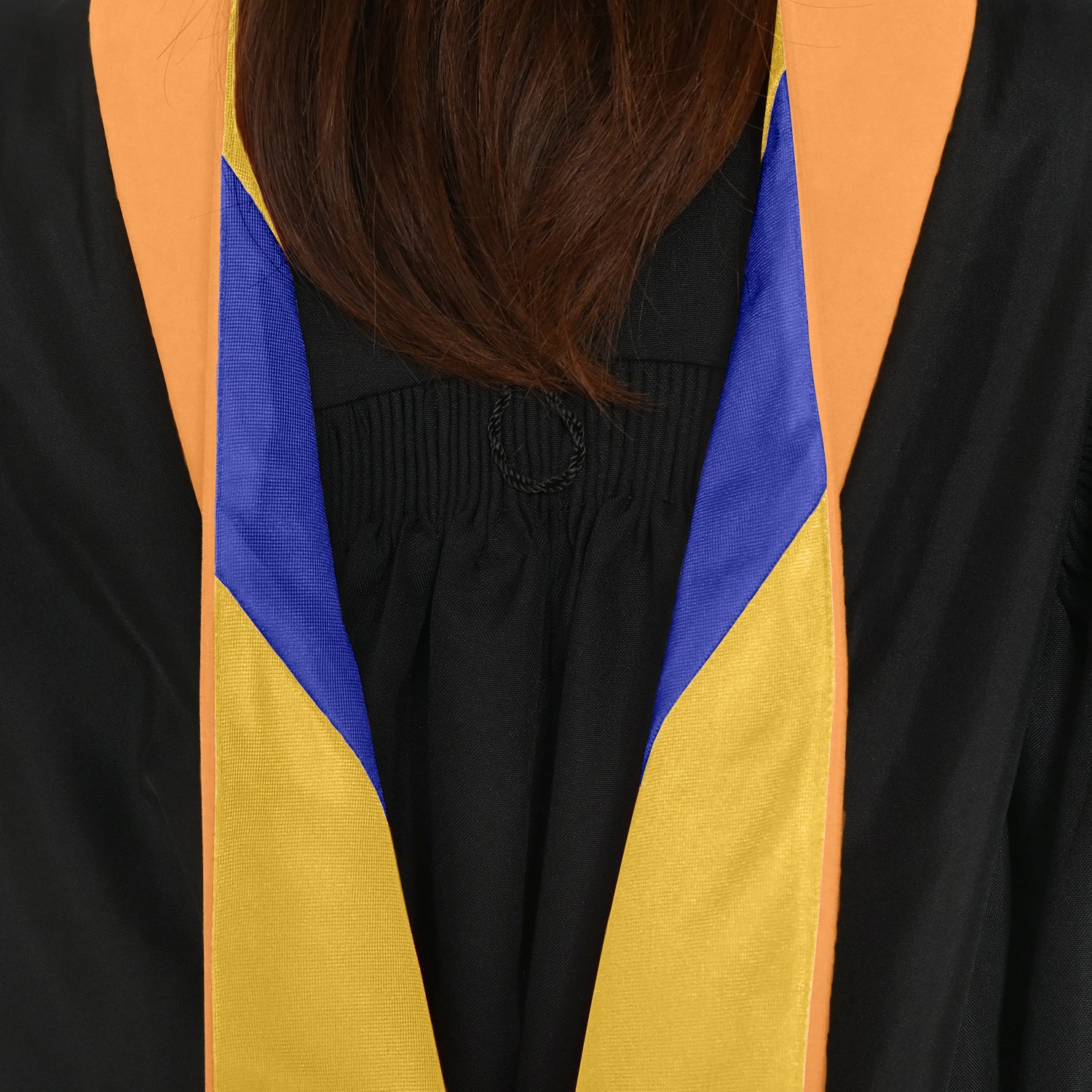 Masters Hood For Engineering, Civil Engineering - Orange/Gold/Royal Blue by Wholesale Grad Supply
