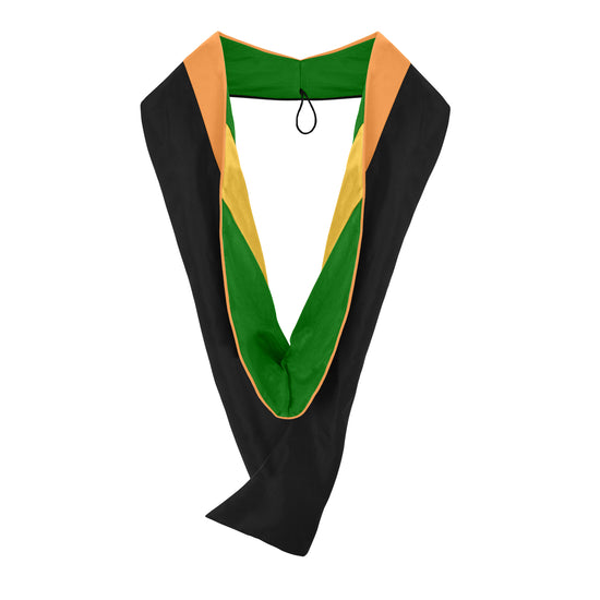 Masters Hood For Engineering, Civil Engineering - Orange/Green/Gold by Wholesale Grad Supply