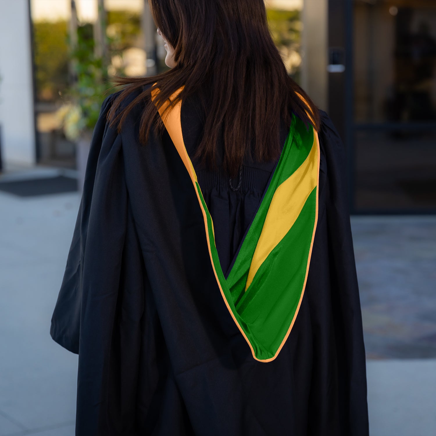 Masters Hood For Engineering, Civil Engineering - Orange/Green/Gold by Wholesale Grad Supply