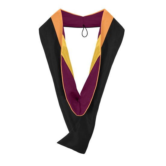 Masters Hood For Engineering, Civil Engineering - Orange/Maroon/Gold by Wholesale Grad Supply