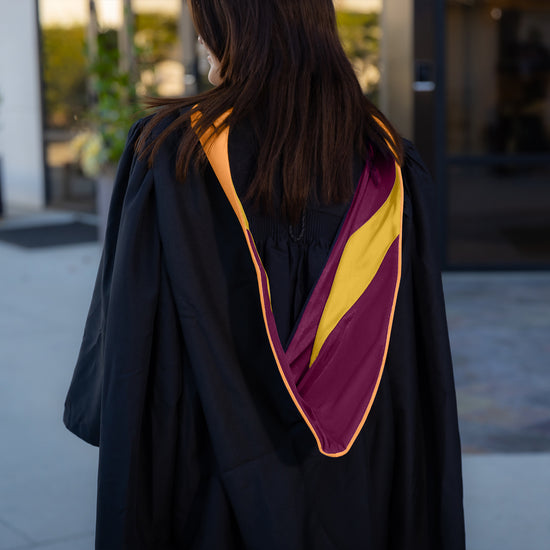Masters Hood For Engineering, Civil Engineering - Orange/Maroon/Gold by Wholesale Grad Supply