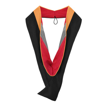 Masters Hood For Engineering, Civil Engineering - Orange/Red/Gray by Wholesale Grad Supply