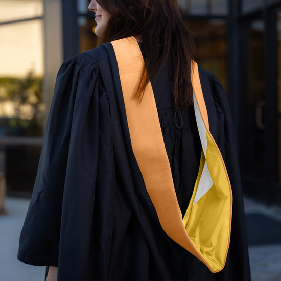 Masters Hood For Nursing - Apricot/Gold/White by Wholesale Grad Supply