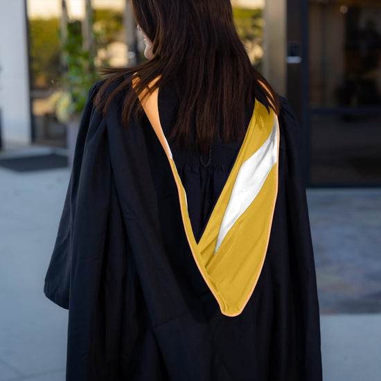 Masters Hood For Nursing - Apricot/Gold/White by Wholesale Grad Supply