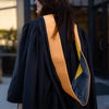 Masters Hood For Nursing - Apricot/Navy Blue/Gold by Wholesale Grad Supply