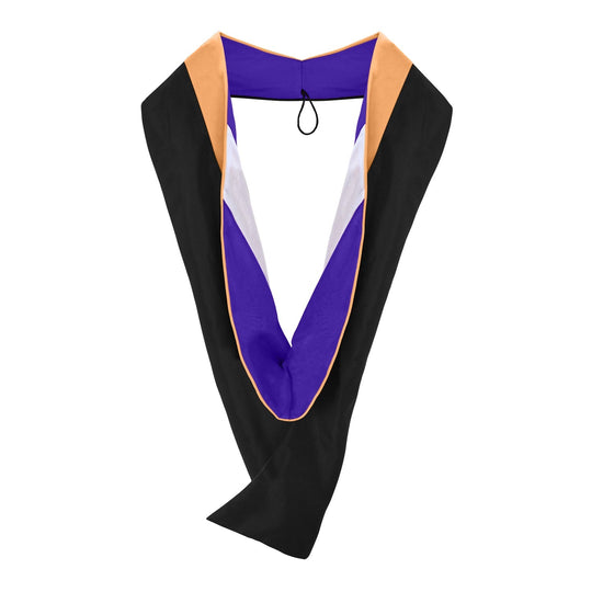 Masters Hood For Nursing - Apricot/Purple/White by Wholesale Grad Supply