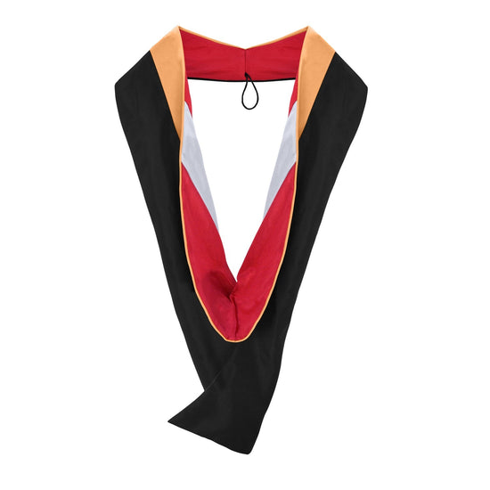 Masters Hood For Nursing - Apricot/Red/Silver by Wholesale Grad Supply