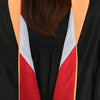 Masters Hood For Nursing - Apricot/Red/Silver by Wholesale Grad Supply