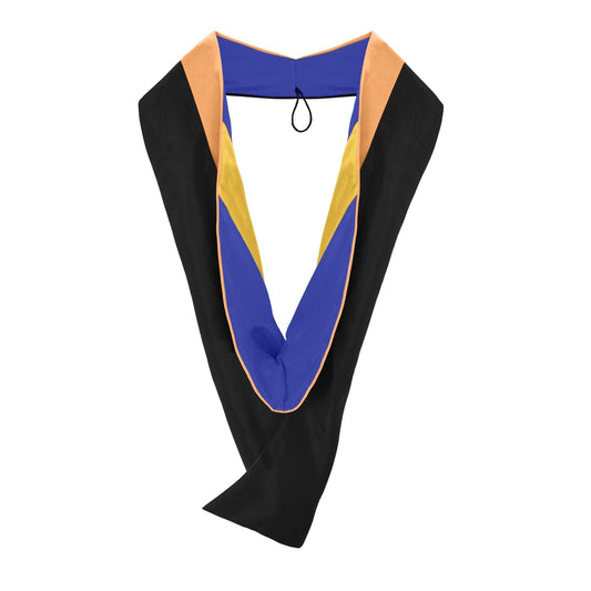 Masters Hood For Nursing - Apricot/Royal Blue/Gold by Wholesale Grad Supply