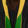 Masters Hood For Science, Mathematics, Political Science - Gold/Green/Gold by Wholesale Grad Supply