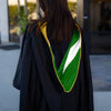 Masters Hood For Science, Mathematics, Political Science - Gold/Green/White by Wholesale Grad Supply