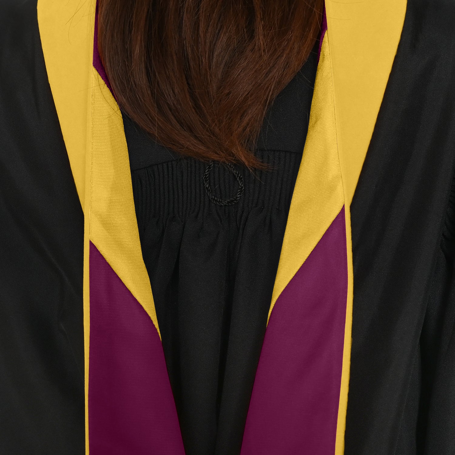 Masters Hood For Science, Mathematics, Political Science - Gold/Maroon/Gold by Wholesale Grad Supply
