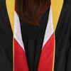 Masters Hood For Science, Mathematics, Political Science - Gold/Red/White by Wholesale Grad Supply