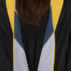 Masters Hood For Science, Mathematics, Political Science - Gold/Silver/Navy Blue by Wholesale Grad Supply