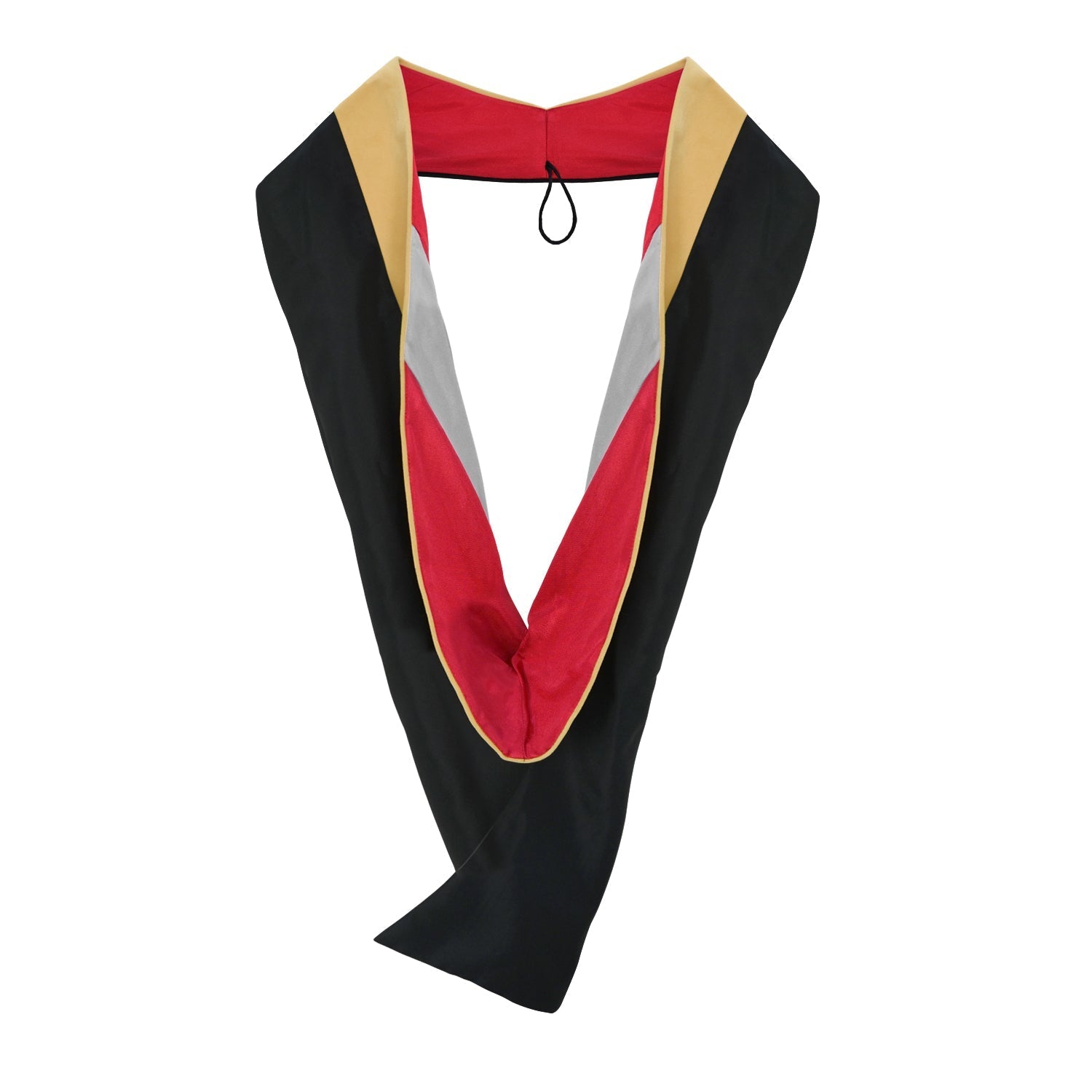 Masters Hood For Social Work, Social Science, Social Service - Citron/Red/Silver by Wholesale Grad Supply