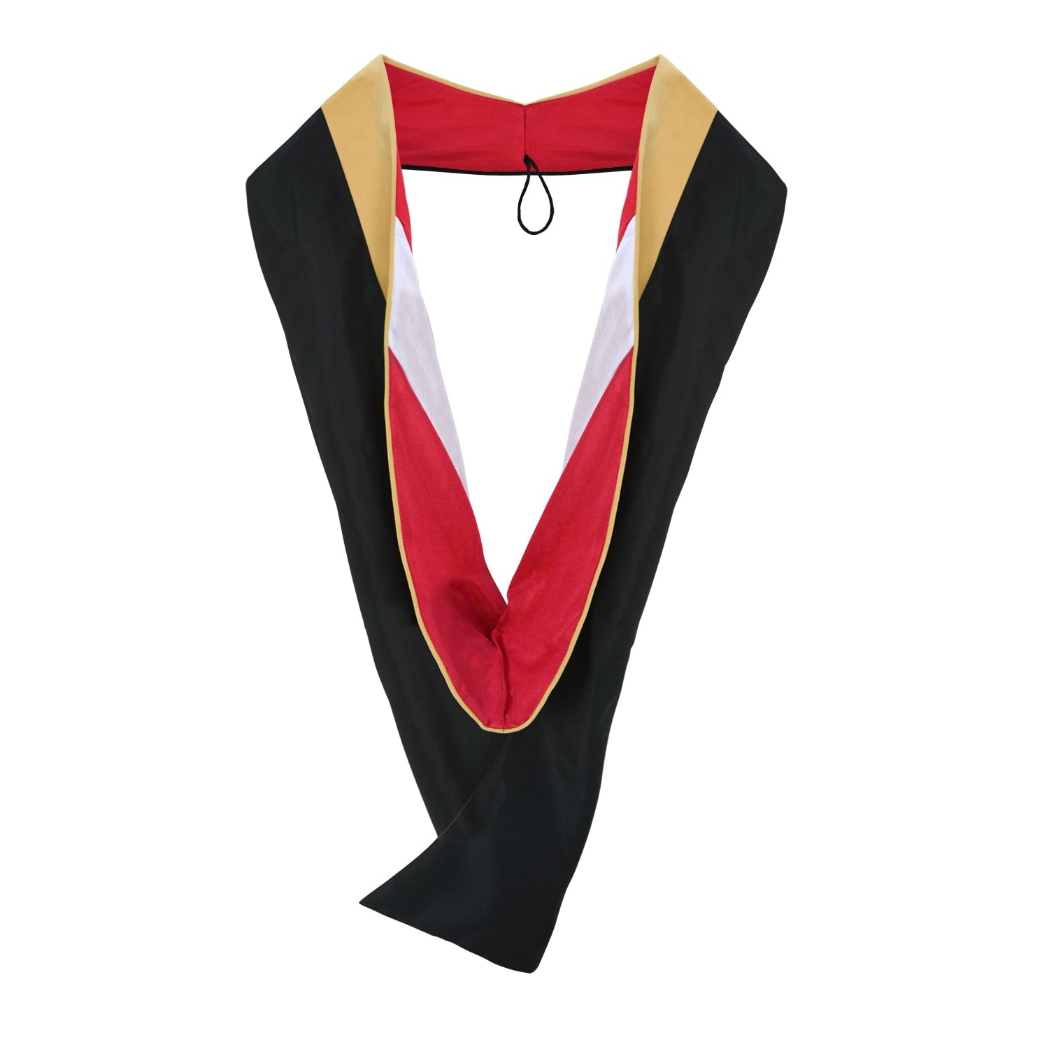 Masters Hood For Social Work, Social Science, Social Service - Citron/Red/White by Wholesale Grad Supply