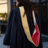 Masters Hood For Social Work, Social Science, Social Service - Citron/Red/White by Wholesale Grad Supply