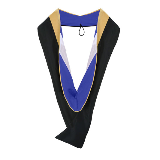 Masters Hood For Social Work, Social Science, Social Service - Citron/Royal Blue/White by Wholesale Grad Supply