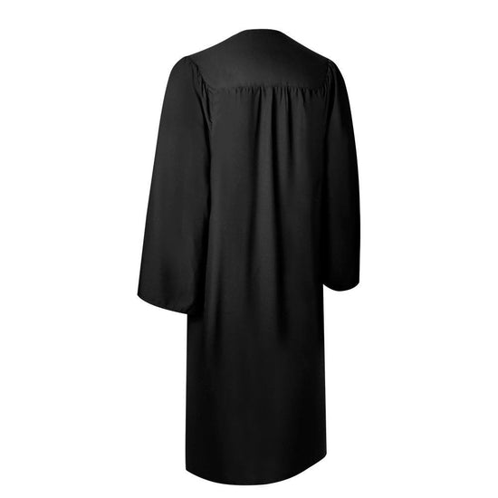 Matte Black Graduation Gown by Wholesale Grad Supply