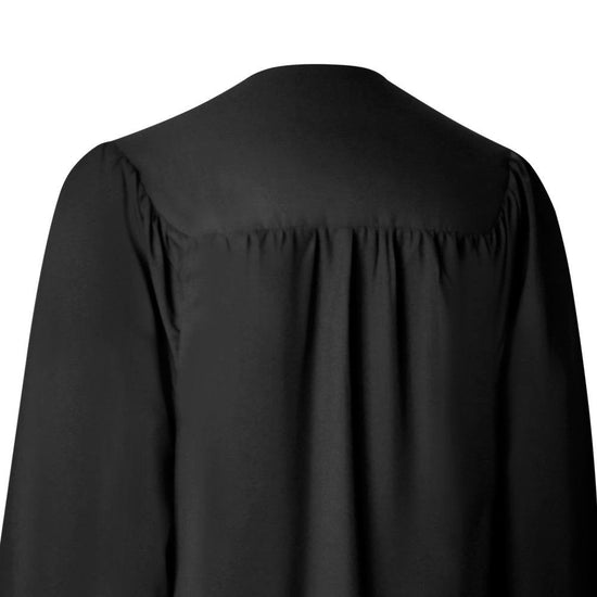 Matte Black Graduation Gown by Wholesale Grad Supply