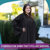 Matte Black Graduation Gown by Wholesale Grad Supply