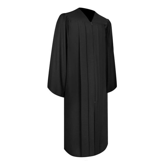 Matte Black Graduation Gown & Cap by Wholesale Grad Supply