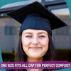Matte Black Graduation Gown & Cap by Wholesale Grad Supply