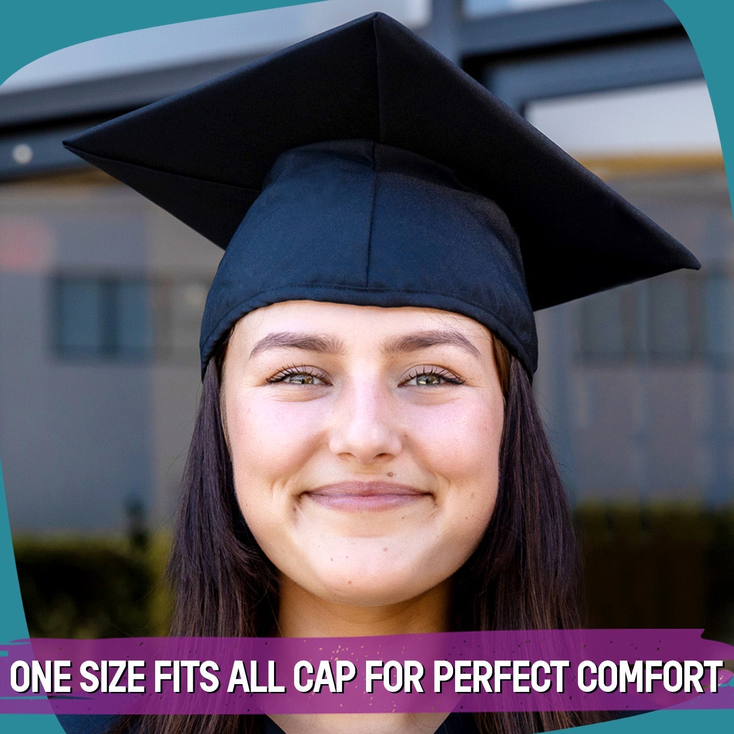 Matte Black Graduation Gown & Cap by Wholesale Grad Supply