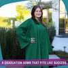 Matte Emerald Green Graduation Gown by Wholesale Grad Supply