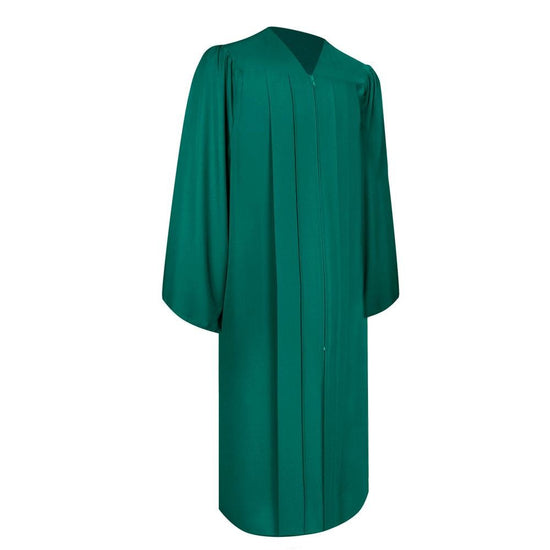 Matte Emerald Green Graduation Gown & Cap by Wholesale Grad Supply