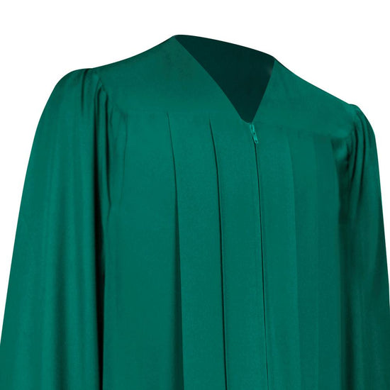 Matte Emerald Green Graduation Gown & Cap by Wholesale Grad Supply
