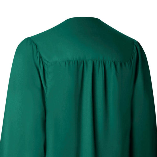Matte Emerald Green Graduation Gown & Cap by Wholesale Grad Supply