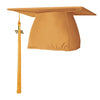 Matte Gold Graduation Cap & Tassel by Wholesale Grad Supply