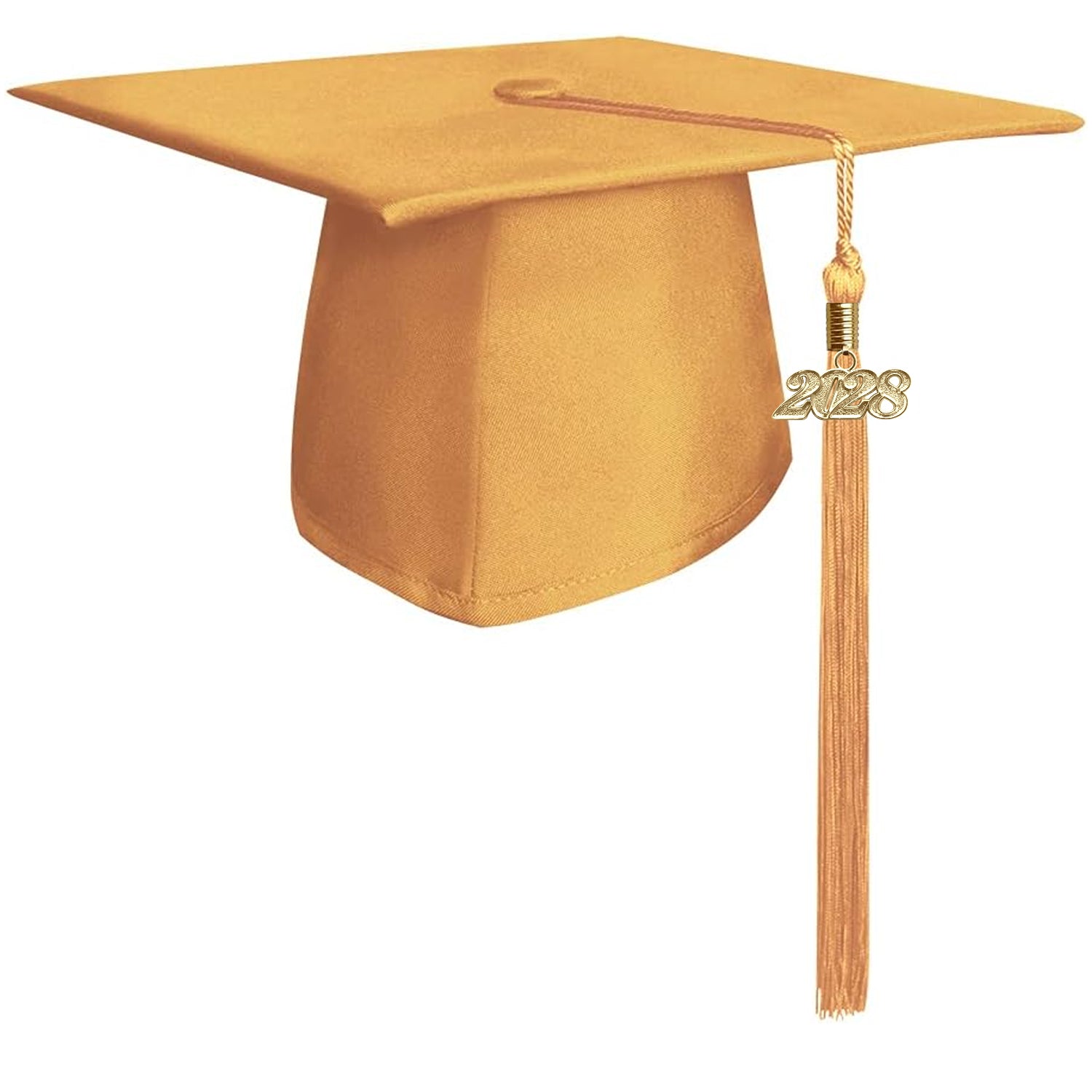 Matte Gold Graduation Cap & Tassel by Wholesale Grad Supply