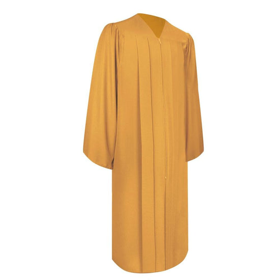 Matte Gold Graduation Gown by Wholesale Grad Supply