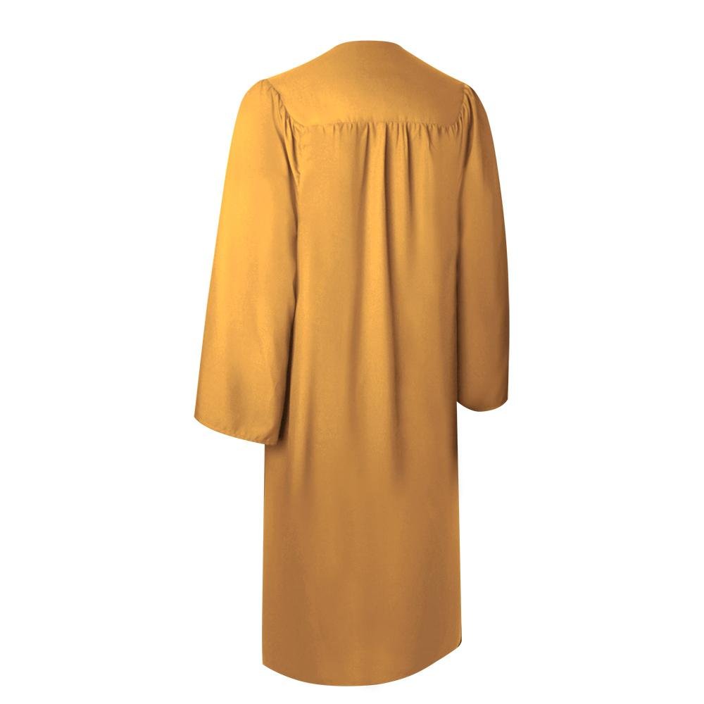 Matte Gold Graduation Gown by Wholesale Grad Supply