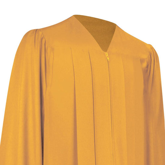 Matte Gold Graduation Gown by Wholesale Grad Supply