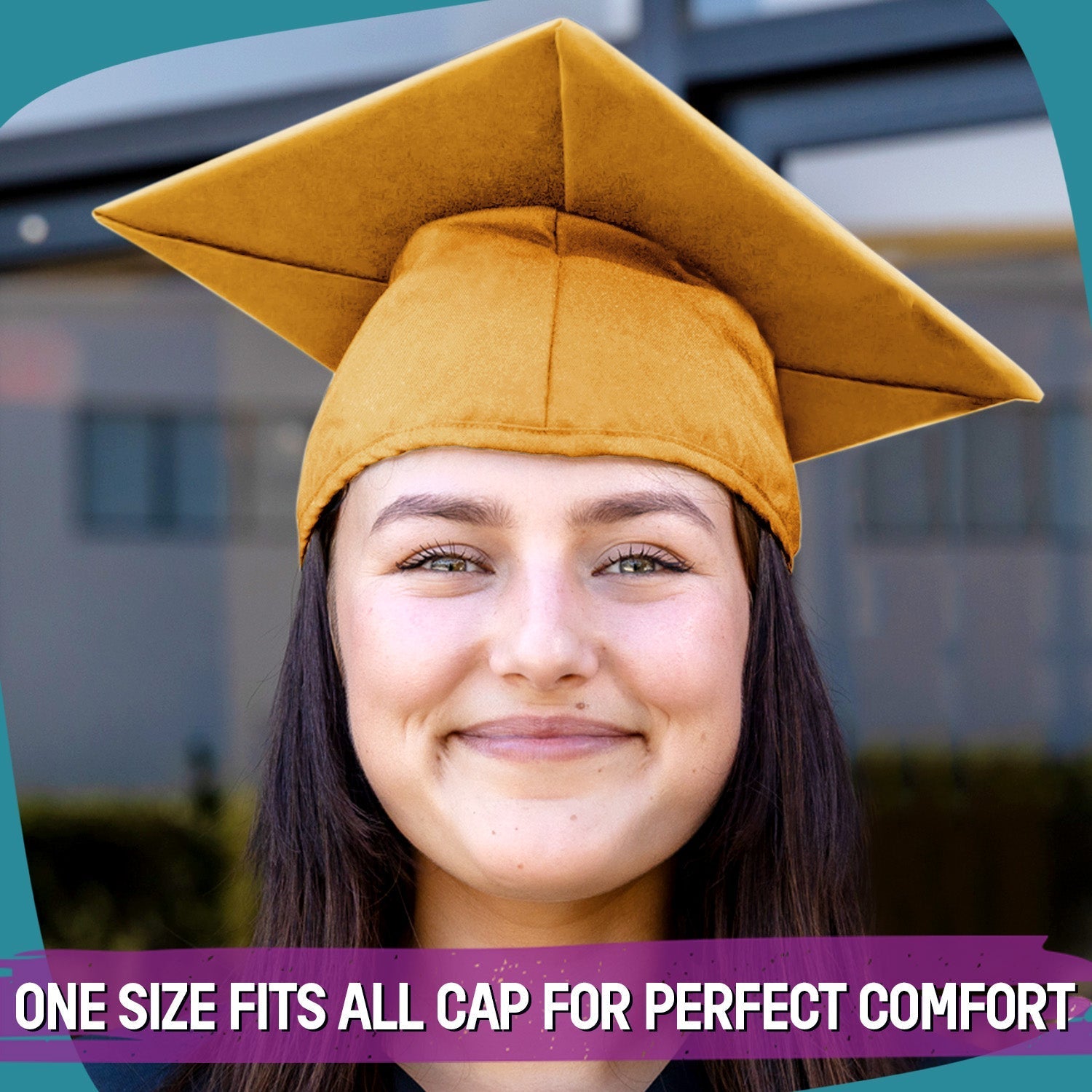 Matte Gold Graduation Gown & Cap by Wholesale Grad Supply