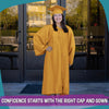 Matte Gold Graduation Gown & Cap by Wholesale Grad Supply
