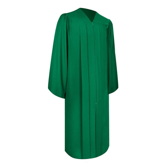 Matte Green Graduation Gown by Wholesale Grad Supply