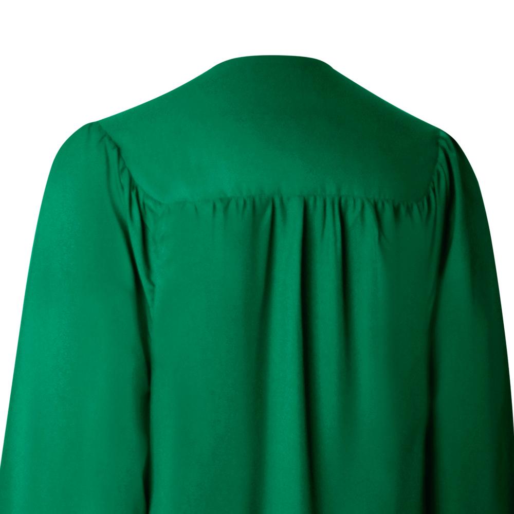 Matte Green Graduation Gown by Wholesale Grad Supply