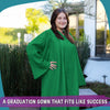 Matte Green Graduation Gown by Wholesale Grad Supply