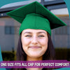 Matte Green Graduation Gown & Cap by Wholesale Grad Supply