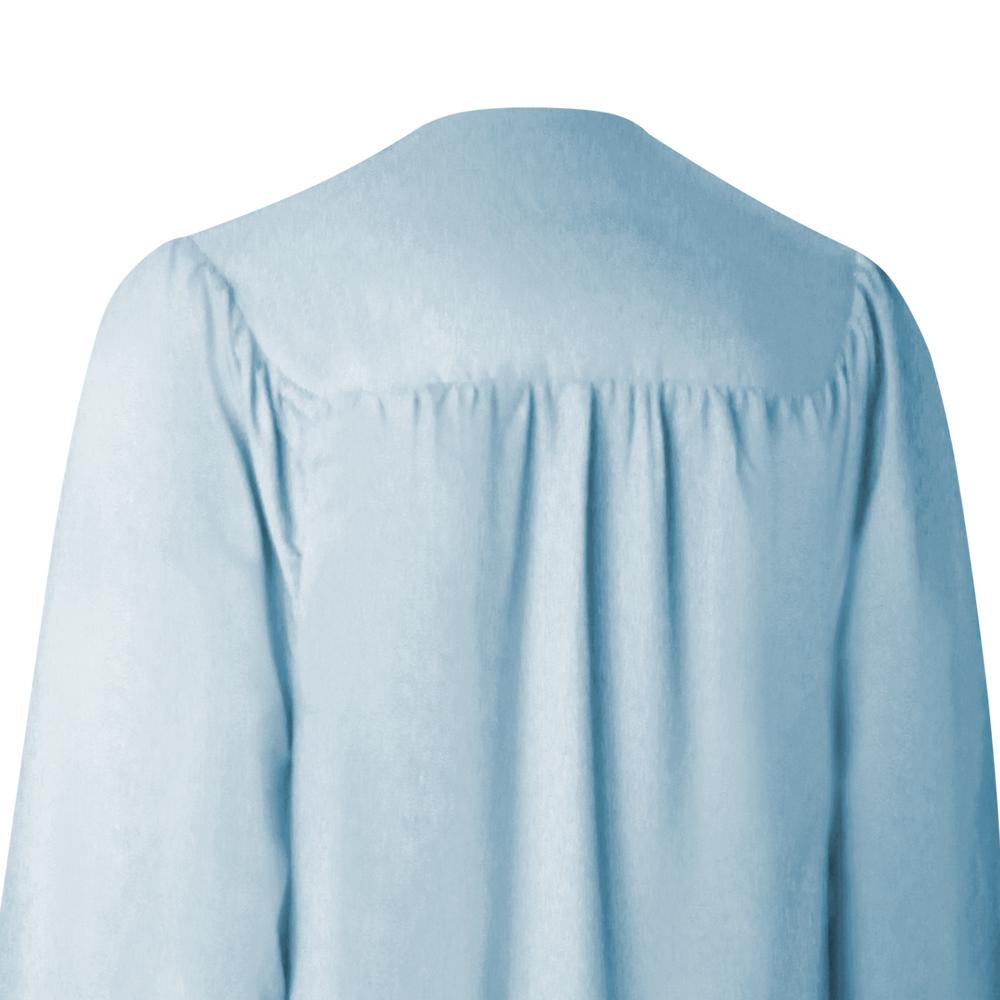 Matte Light Blue Graduation Gown by Wholesale Grad Supply