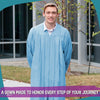 Matte Light Blue Graduation Gown by Wholesale Grad Supply